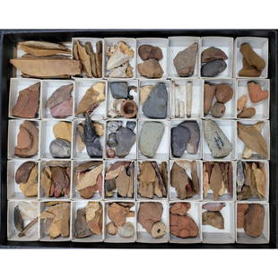 Large Lot Of Artifacts, Stone Points, Minerals, And Shark Teeth: Large Lot Of Artifacts, Stone Points, Minerals, And Shark Teeth. From the collection of Dr. Peterson in Deland Fl. Prior to Deland, Dr. Peterson lived in Panama for 10 years after leaving the Navy.