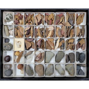 Large Lot Of Artifacts, Arrow Heads, Stone Points, And Minerals: Large Lot Of Artifacts, Arrow Heads, Stone Points, And Minerals. From the collection of Dr. Peterson in Deland Fl. Prior to Deland, Dr. Peterson lived in Panama for 10 years after leaving the Navy. Dr