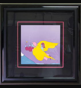 Peter Max Serigraph (American, b. 1937) Angel Series Highest Mountain, Pencil Signed And Numbered: Peter Max Serigraph (American, b. 1937) Angel Series Highest Mountain, Pencil Signed And Numbered. Frame Measure 23" X 23", Sight 18.5" X 18.5". // Provenance: Private New Jersey Estate. Please