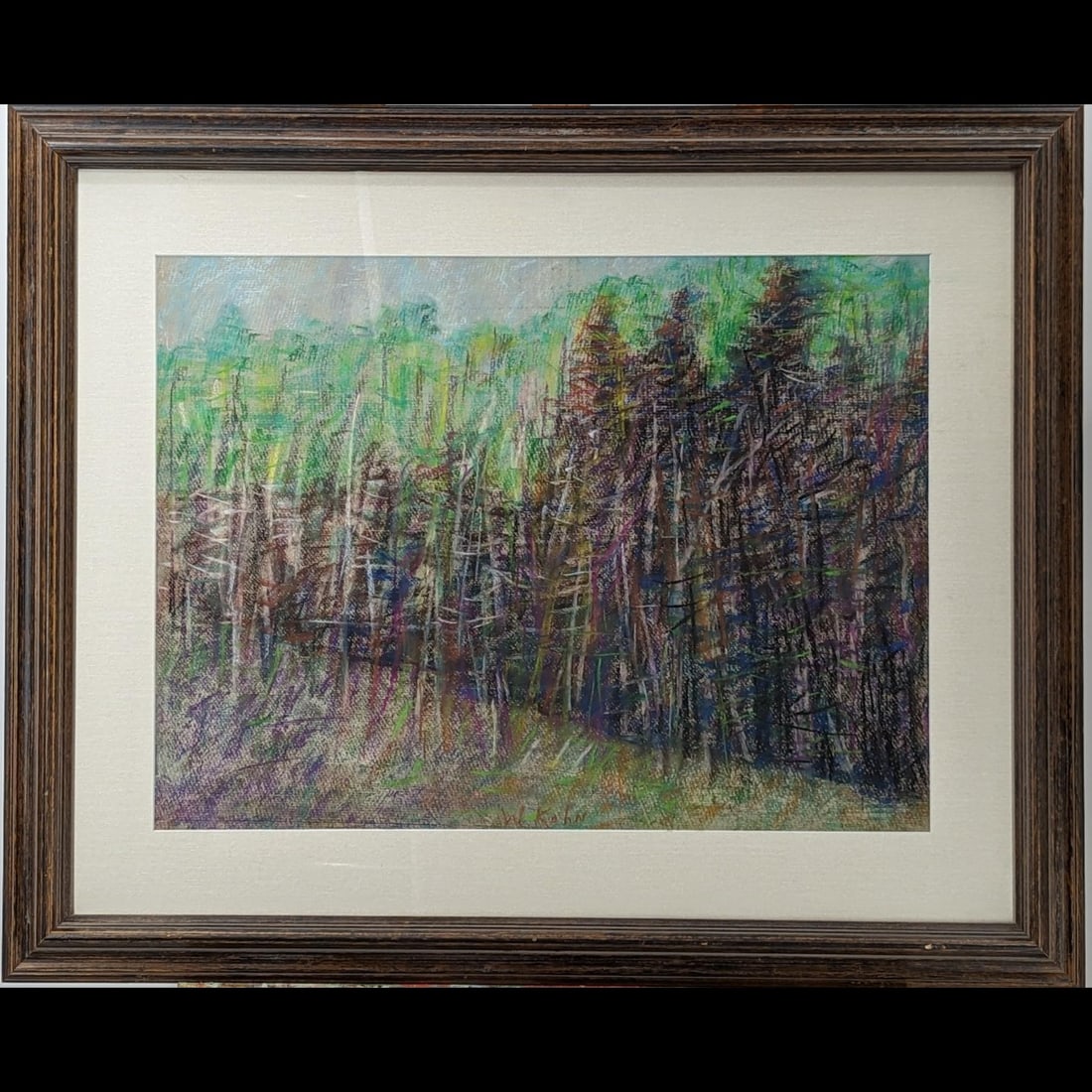 Signed Wolf Kahn ( American, 1927-2020) Framed Pastel On Paper Landscape: Signed Wolf Kahn ( American, 1927-2020) Framed Pastel On Paper Landscape. Measures approx. 26 3/4" X 36 1/2", Sight measures approx. 17" X 23" || Please carefully read our terms of sale, shipping info
