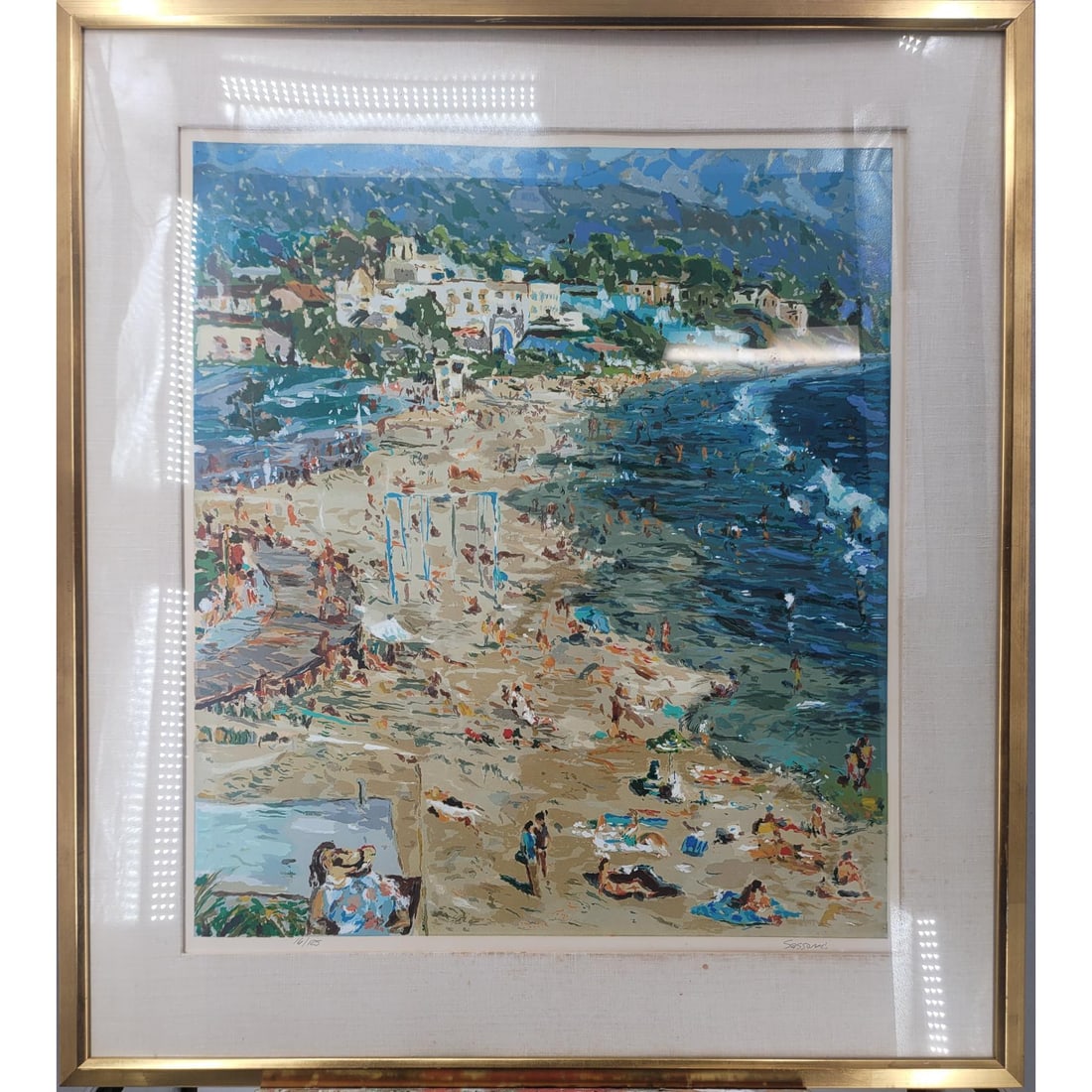 Signed Marco Sassone Serigraph 16/125 "Laguna Summer" With COA (1 of 10)