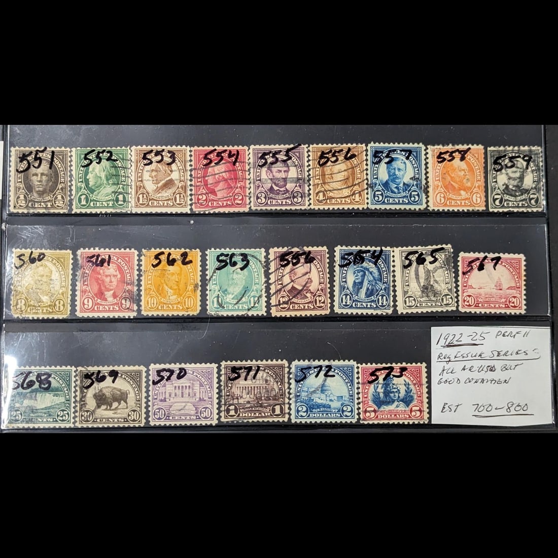 Complete 1922-1925 General Issue Series Of US Stamps (1 of 7)