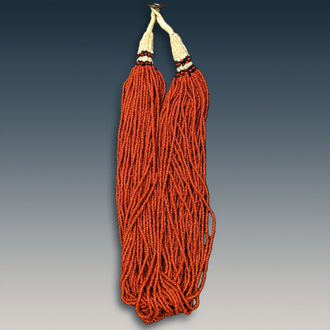 Vintage Multi-Strand Beaded Coral Necklace, Dated 1954 (1 of 10)