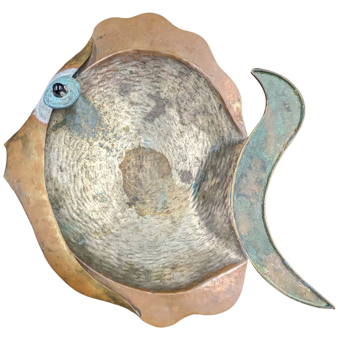 A Neat Mexican Hammered Copper Fish Bowl (1 of 16)