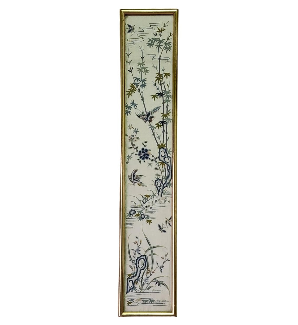 A Very Fine Chinese Embroidered Manchu Sleeve Band Ming Period Ca 1450 (1 of 13)