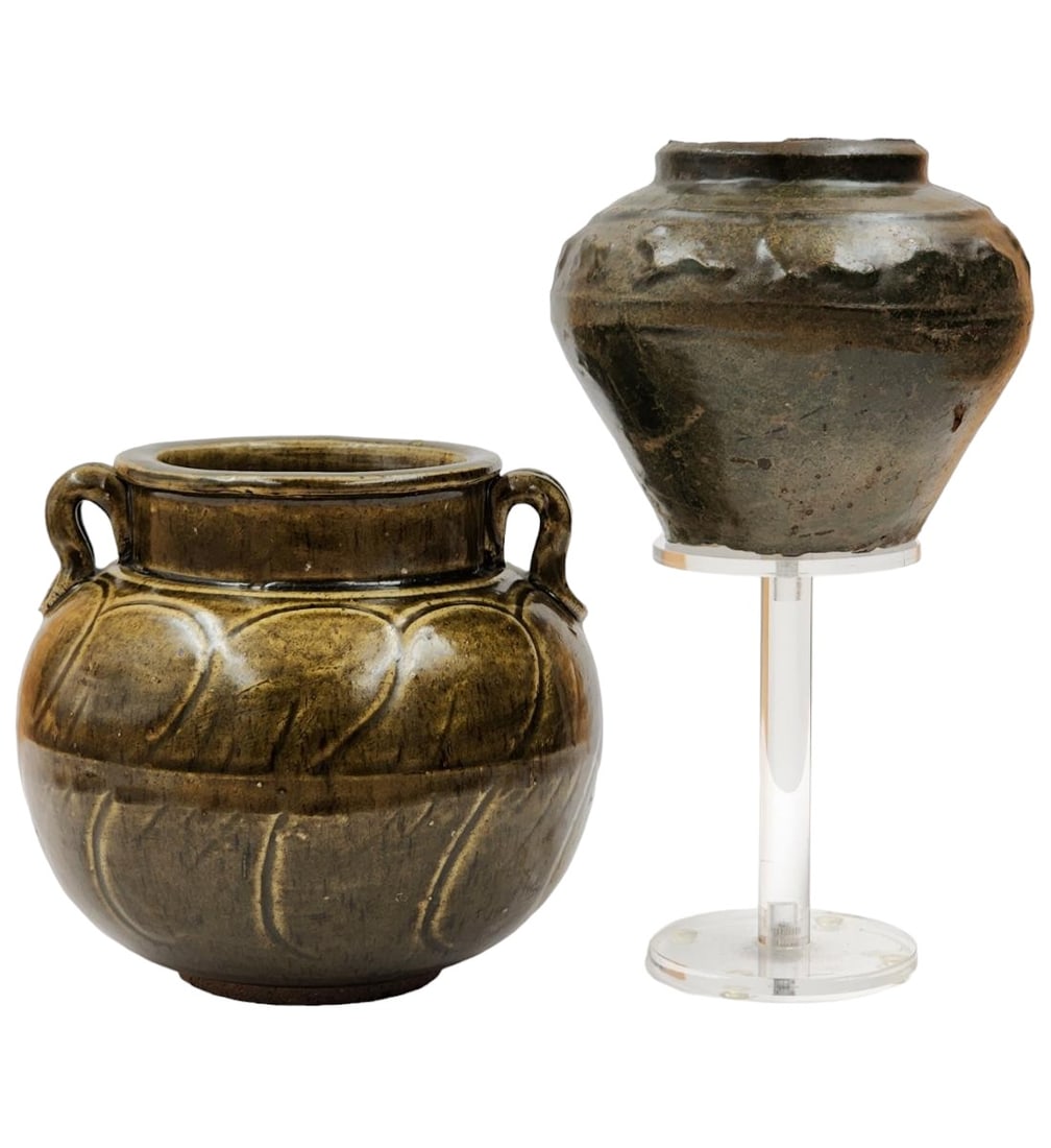 A Pair Of Early Chinese Pottery Green Glazed Vessels One With Chinese Zodiac Signs (1 of 20)