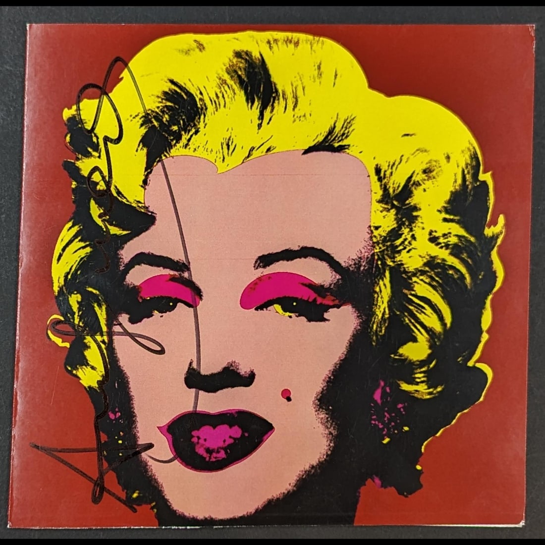 Hand Signed Andy Warhol Marylin Monroe Invitation (1 of 6)