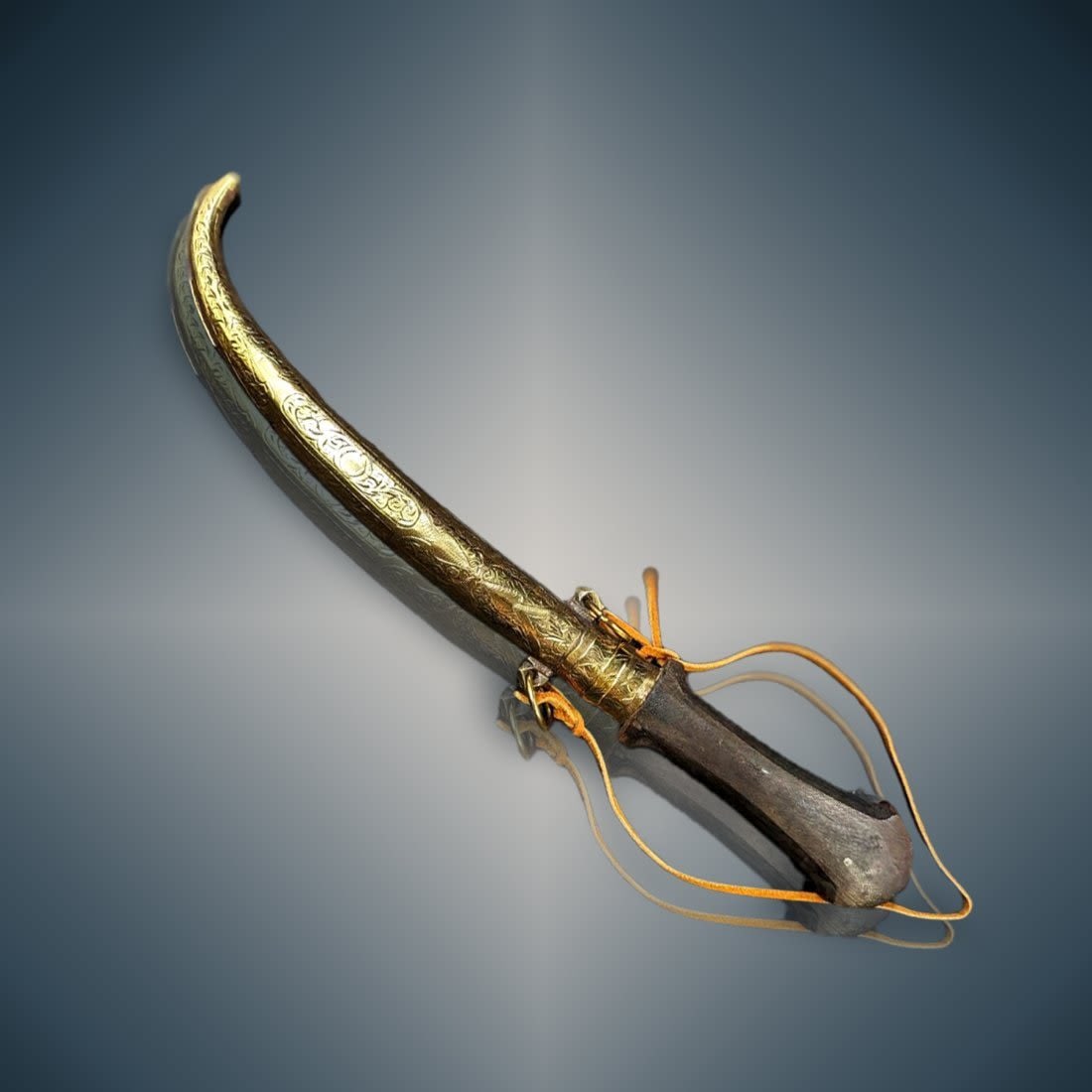 Handmade Engraved Koummya Jambiya Islamic Moroccan Dagger (1 of 11)