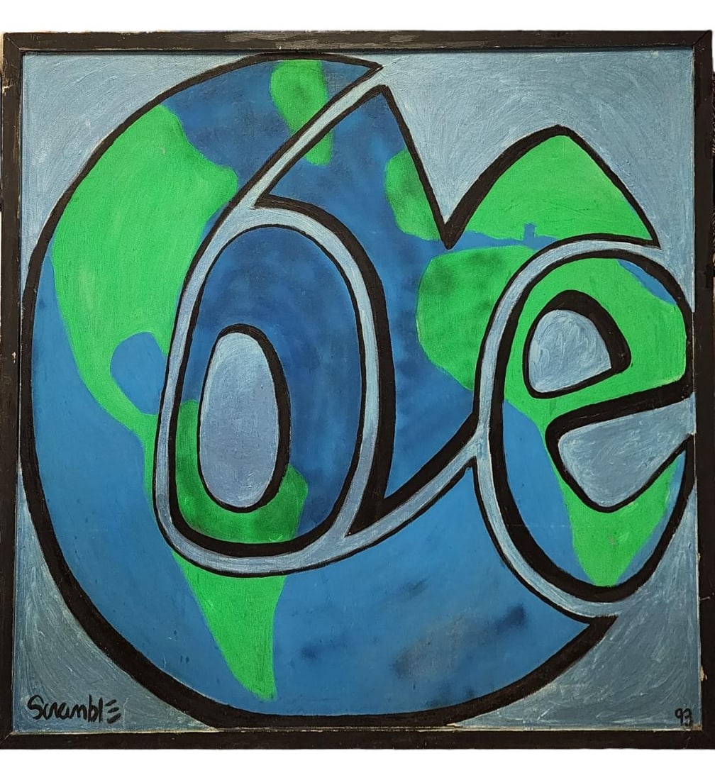 Outsider Art Scramble Campbell B 1964 NH Live Music Artist American (1 of 8)