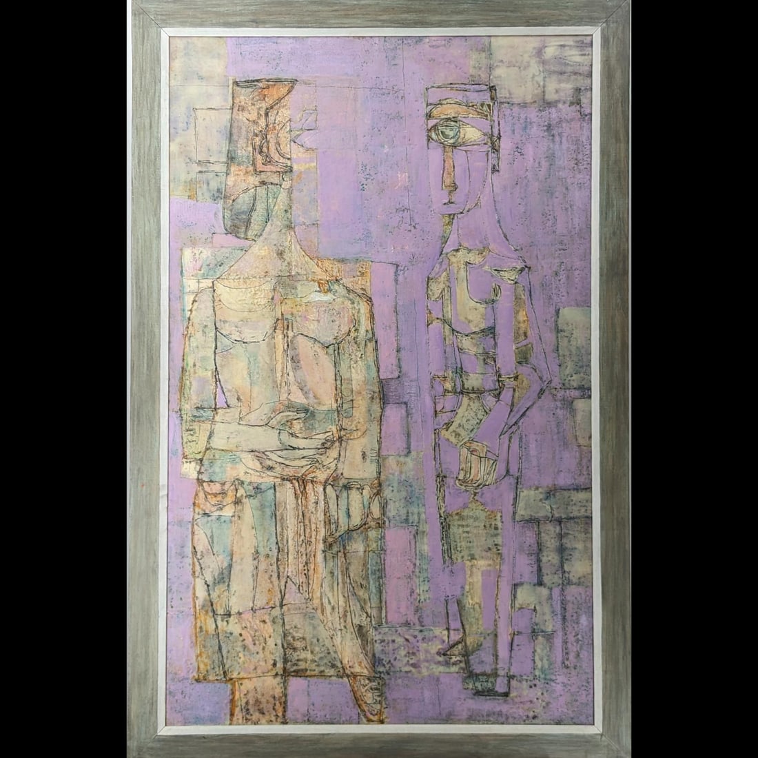 Large Signed Nancy Reid Gunn (American, 1922-2007) Original Encaustic Painting On Board (1 of 9)