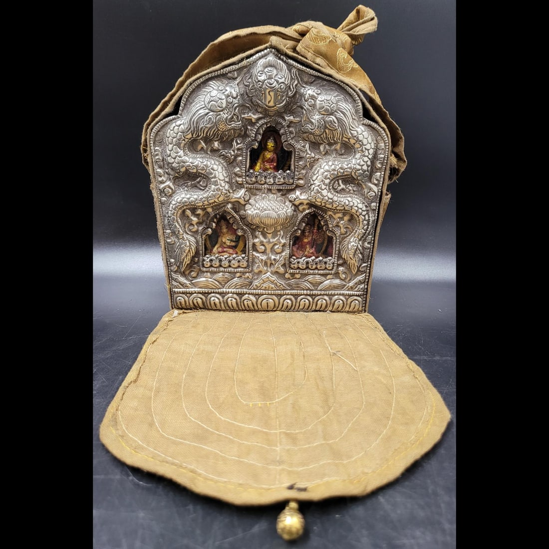 Copper/Silver Buddhist Ghau Box (1 of 19)