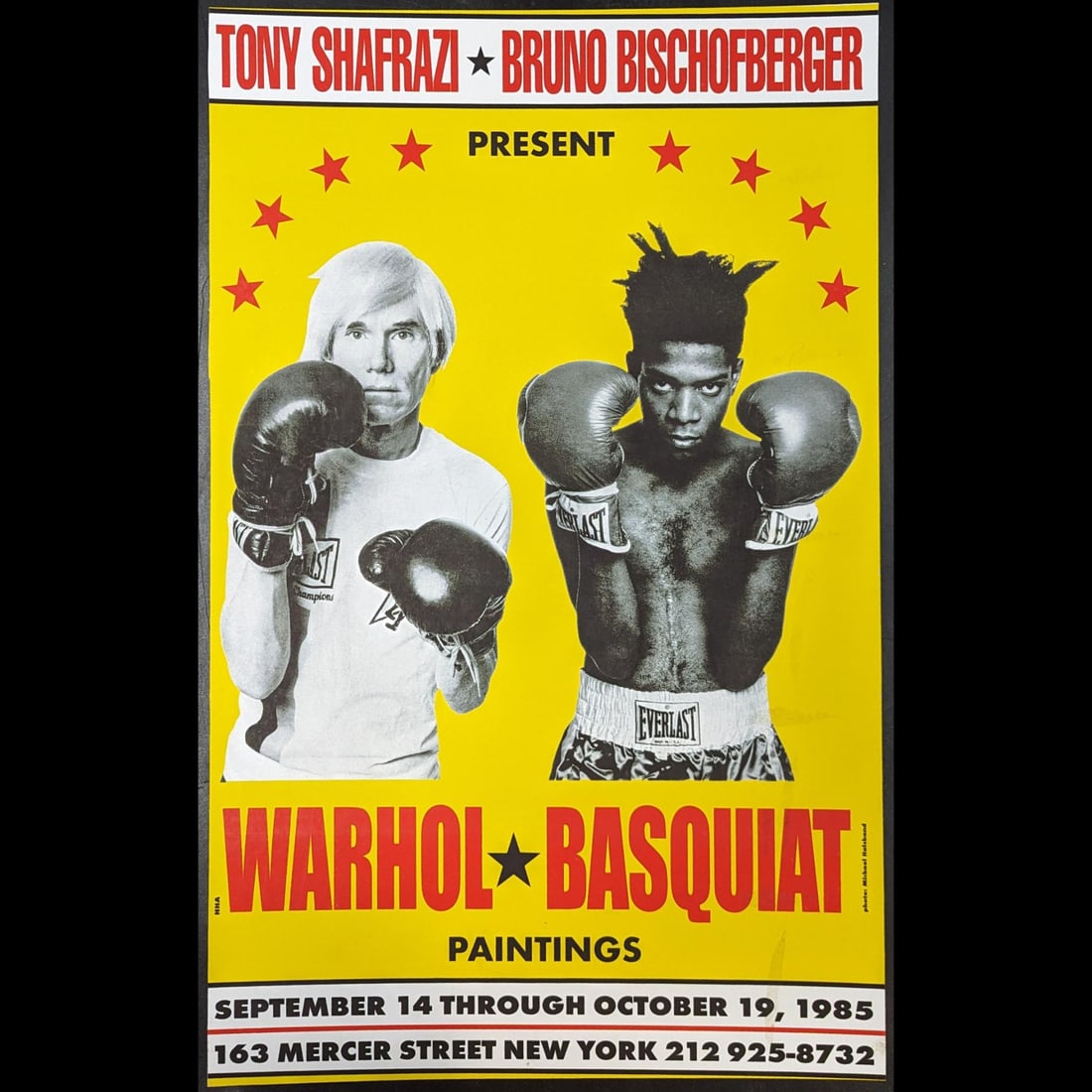 Andy Warhol & Jean-Michel Basquiat Offset lithograph Exhibition Poster (1 of 5)