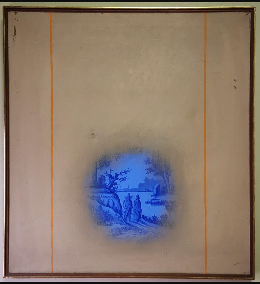 American Illinois-James Zver B1935 Title "Delft" 1964 Signed Verso (1 of 12)