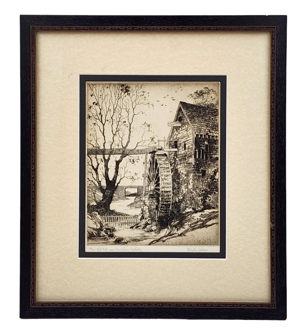 American Kentucky- Charles Winston Haberer 1905-1958 Signed Etching (1 of 10)