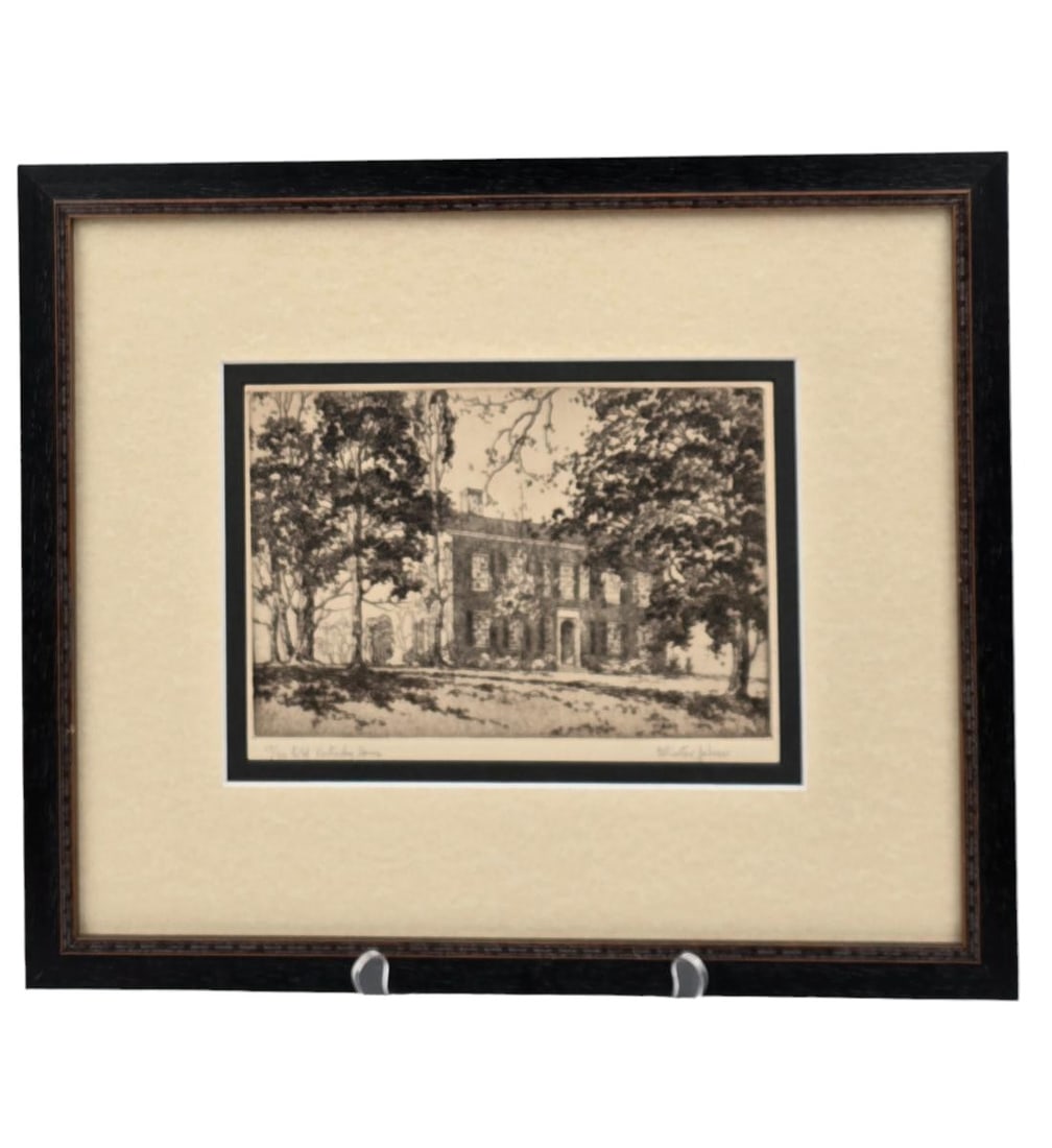 American Kentucky- Charles Winston Haberer 1905-1958 Signed Etching "Old Kentucky Home" (1 of 9)