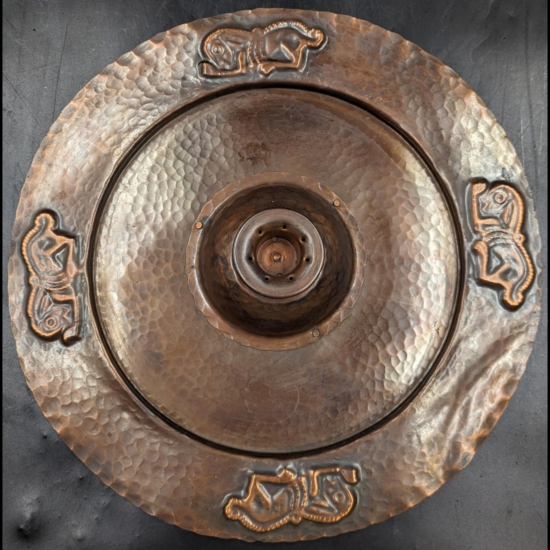 A Vintage Hand Hammered Copper Incense Burner (1 of 9)