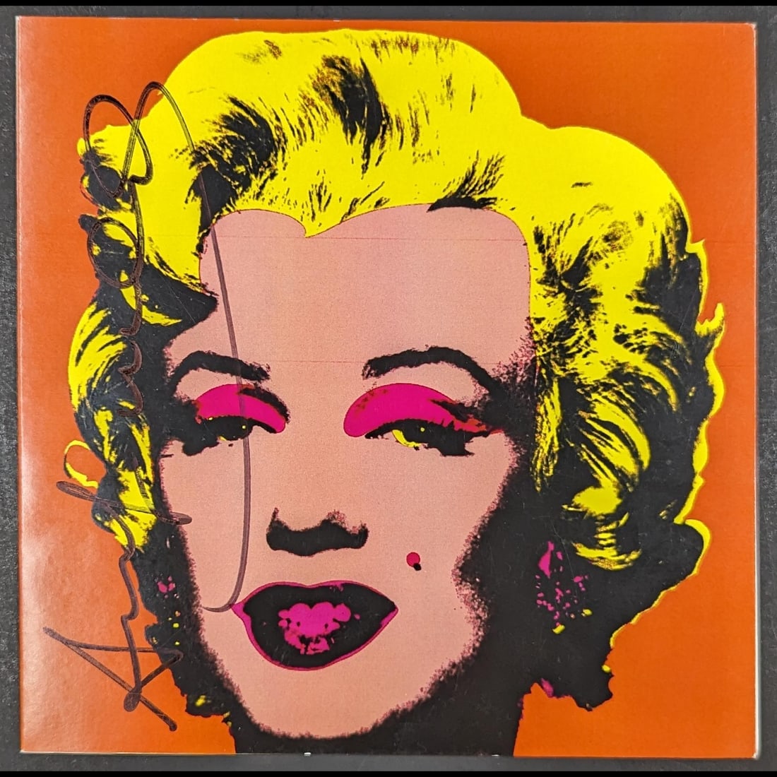 Hand Signed Andy Warhol Marylin Monroe Invitation (1 of 6)