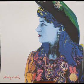 Limited Ed. 137/2400 Andy Warhol "Annie Oakley" Offset Lithograph, Hand Numbered