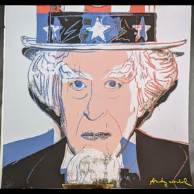 Limited Ed. 273/2400 Andy Warhol Uncle Sam Lithograph, Carnegie Museum Of Art