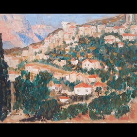 Oil On Board Landscape Painting Signed Dawson 1973