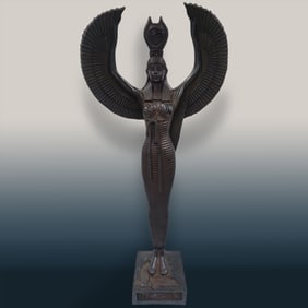 Egyptian Carved Sculpture Of Goddess