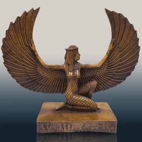 Egyptian Carved Goddess Sculpture