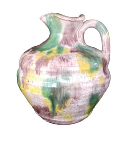 Early Chinese Tri Color Glazed Pitcher