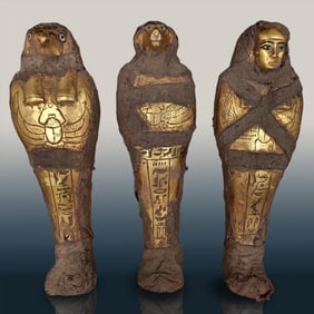 Lot Of 3 Egyptian Ushabti
