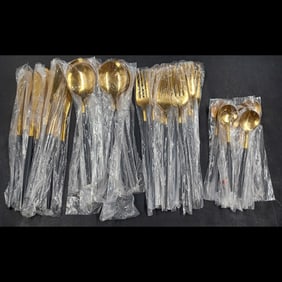 71-Piece Lot Of Chinese Stainless Steel Flatware