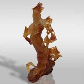 A Finely Carved Chinese Carnelian Sculpture