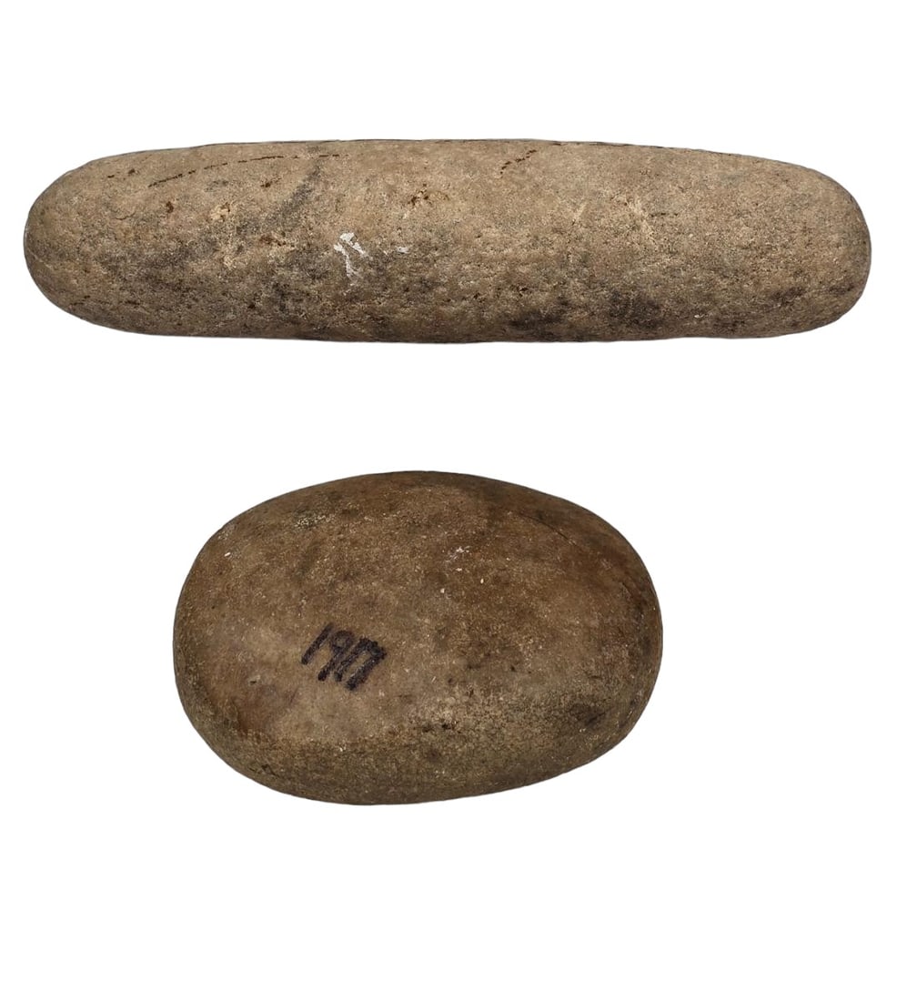 Lot Of 2 Antique Native American Stone Pestle (1 of 11)