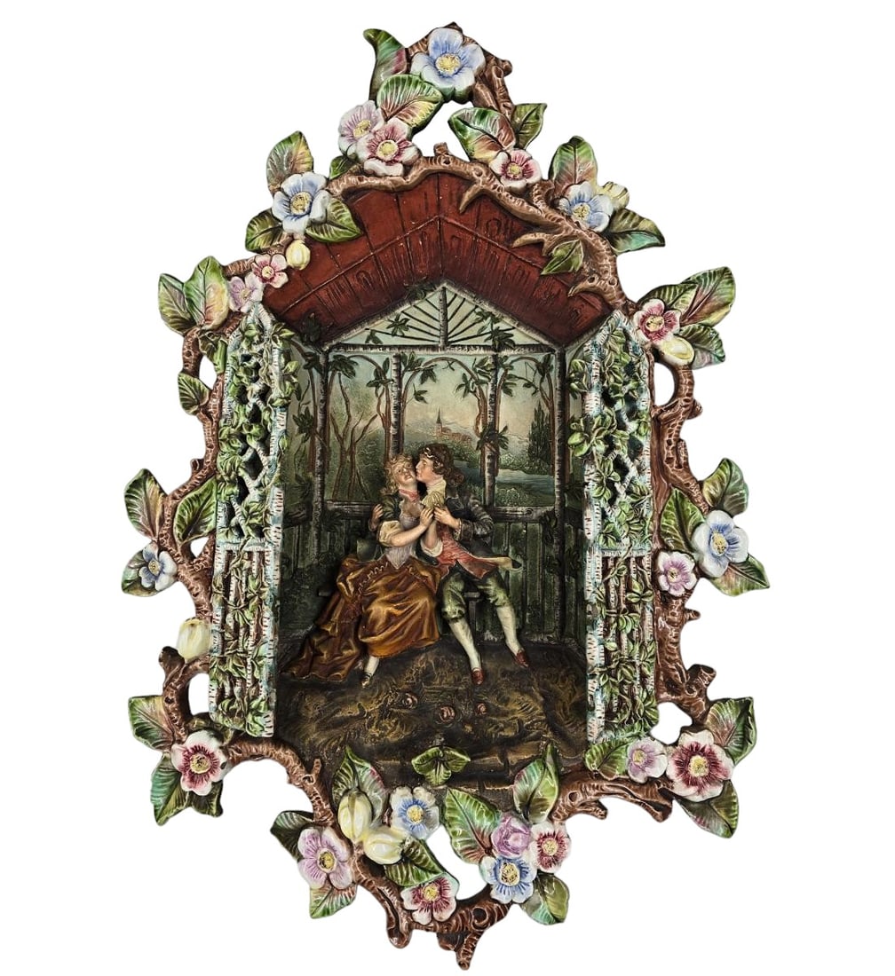 R M Krause Majolica Wall Plaque (1 of 10)