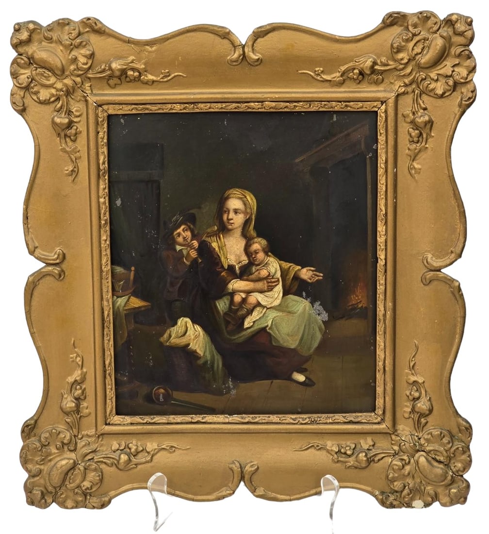 Early Interior Painting On Copper In Manner Of Willem Van Mieris Dutch 1662-1747 (1 of 18)
