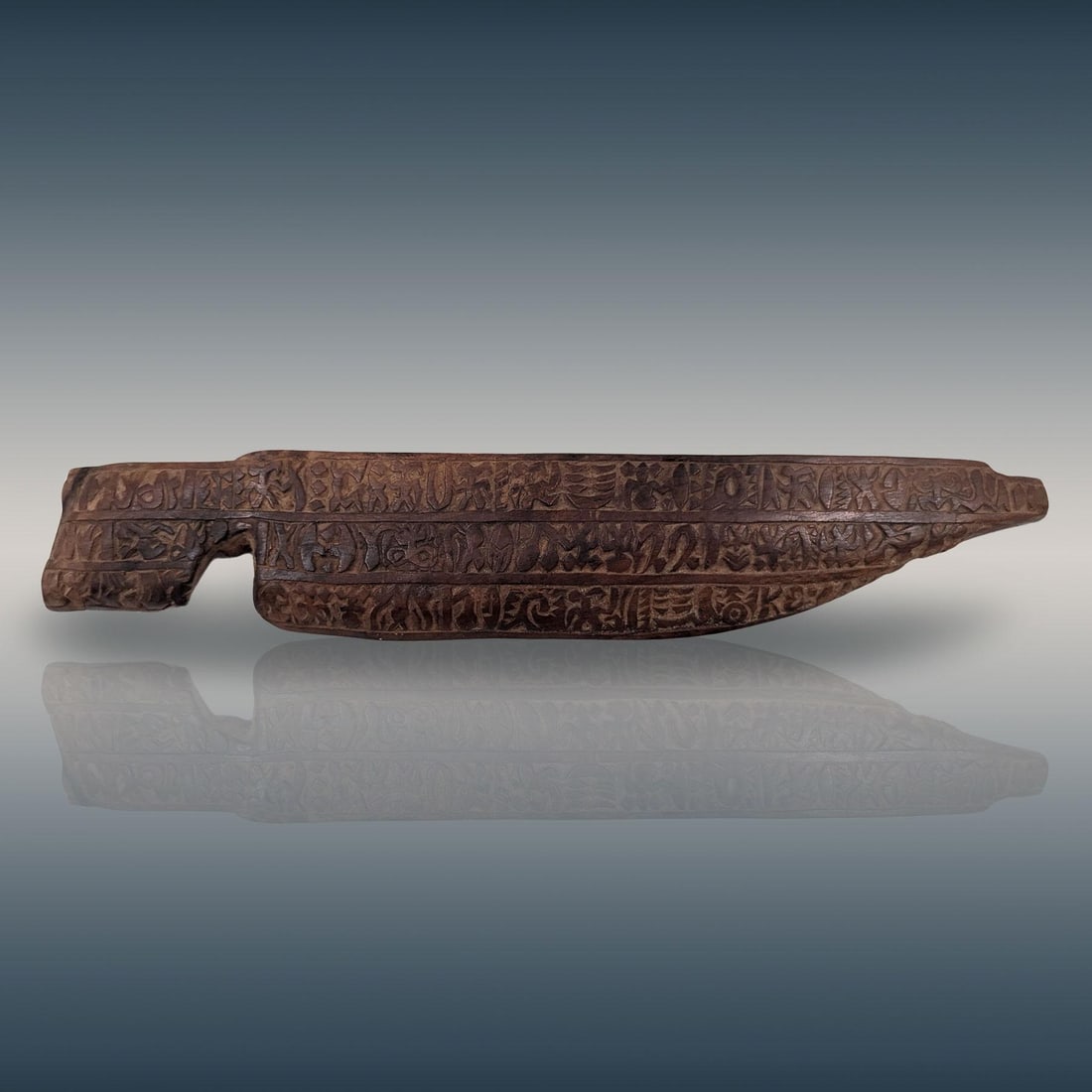 A Possible, Ridiculously Rare, Easter Island Rongorongo Board With Hand-Carved Script (1 of 10)