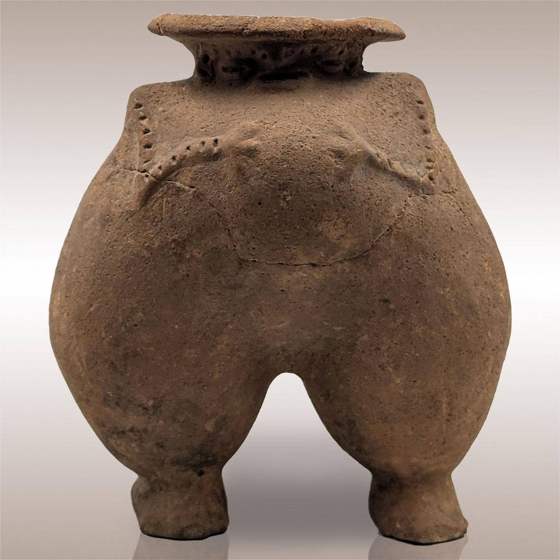 Pre-Columbian Terracotta Figural Standing Effigy (1 of 14)