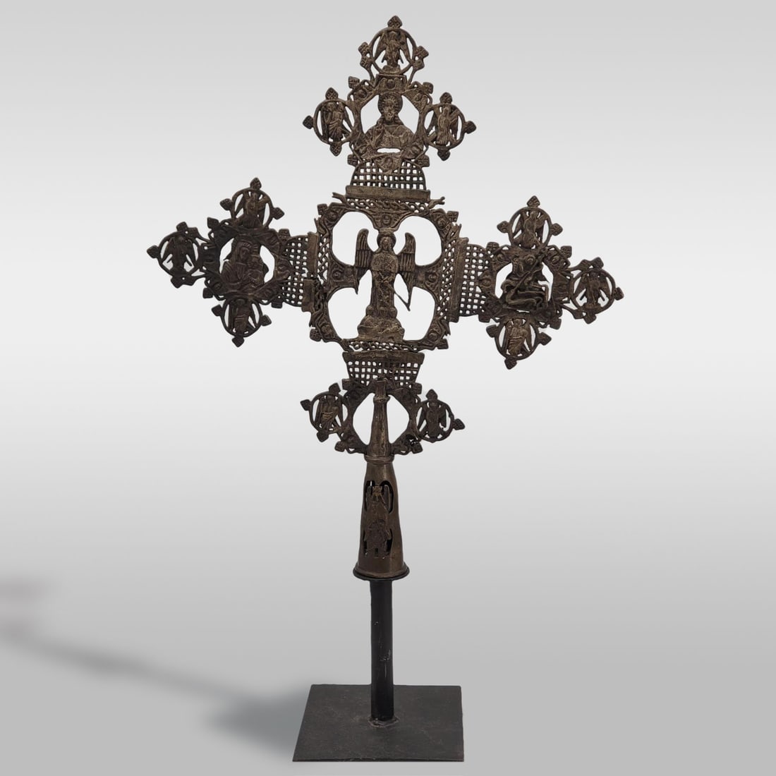 Antique Russian Orthodox Processional Cross, 18th C Or Earlier (1 of 12)