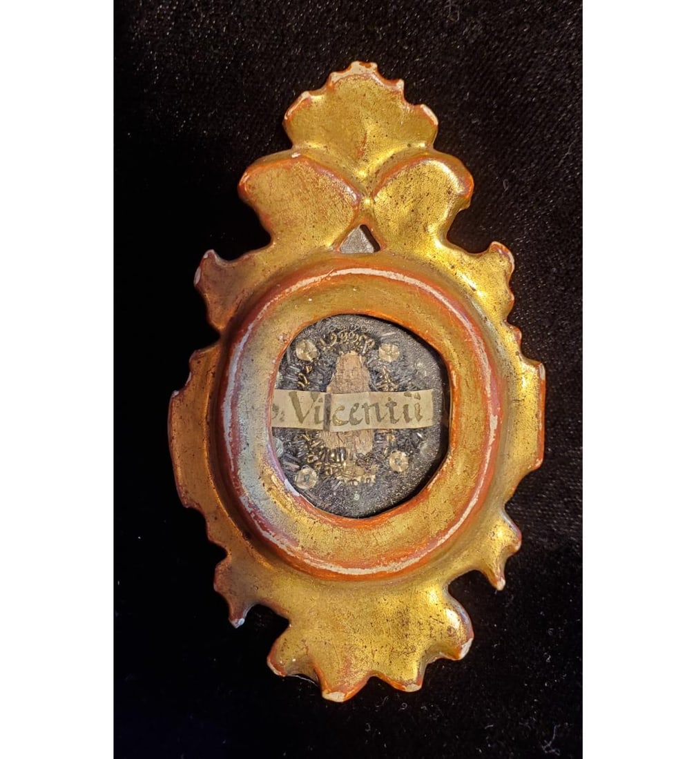 An Extremely Old And Large 1st Class Relic Of Saint Vincent (1 of 4)