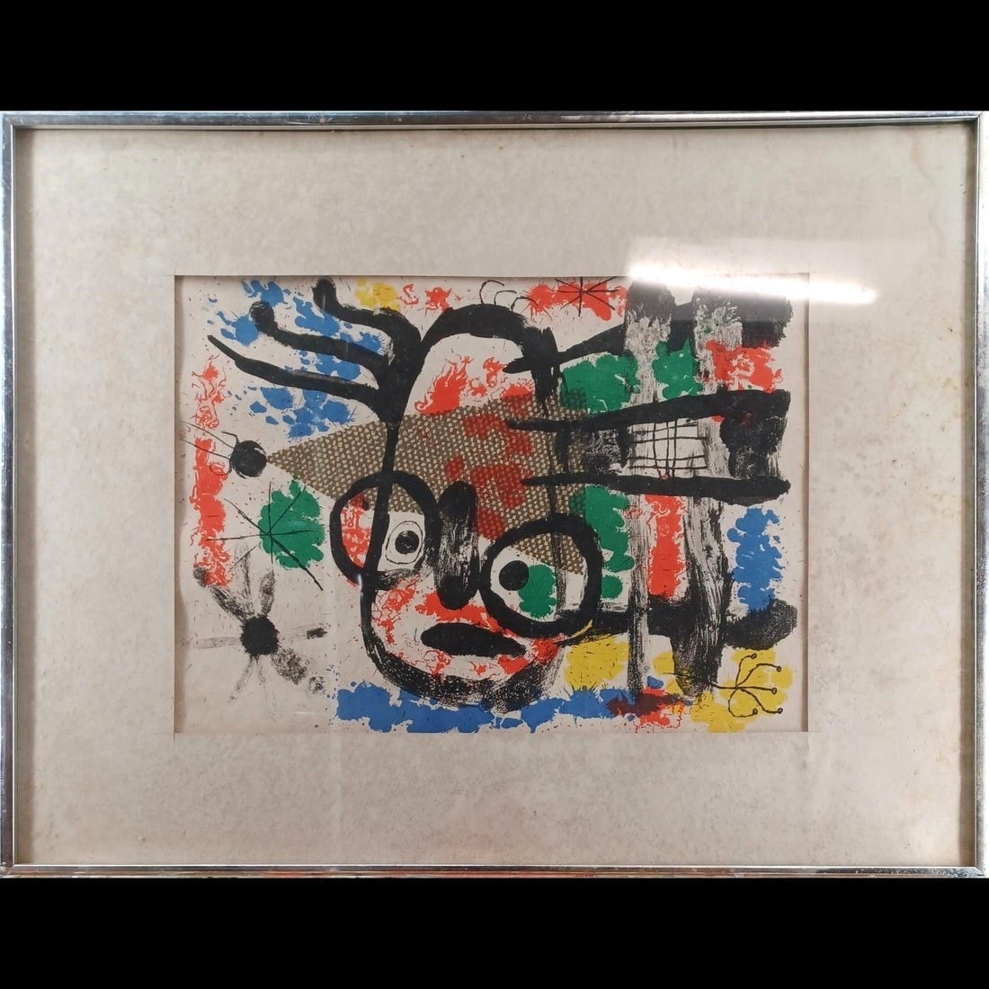 Joan Miro (Spanish, 1893-1983) 1960 Lithograph, "Derriere Le Miroir" (1 of 10)