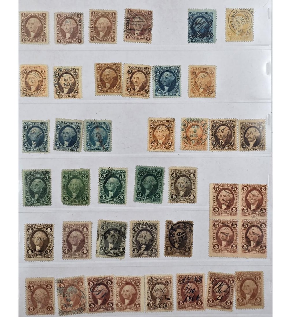 Grouping Of 41 Antique U.S Stamps PLEASE SEE PHOTOS (1 of 11)