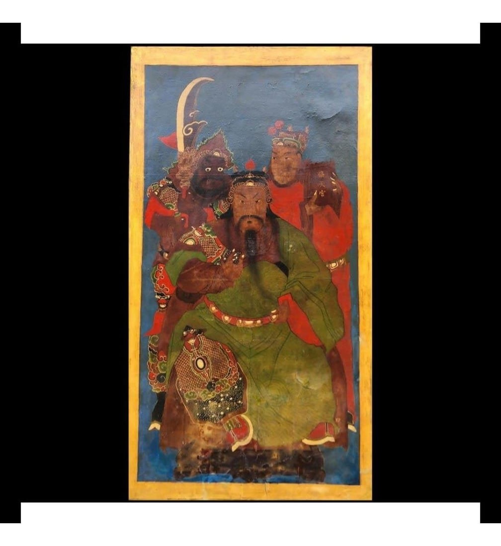 Chinese Taoist Painting On Paper 18th C Three Immortals South China Canton Or Fujian Province (1 of 20)