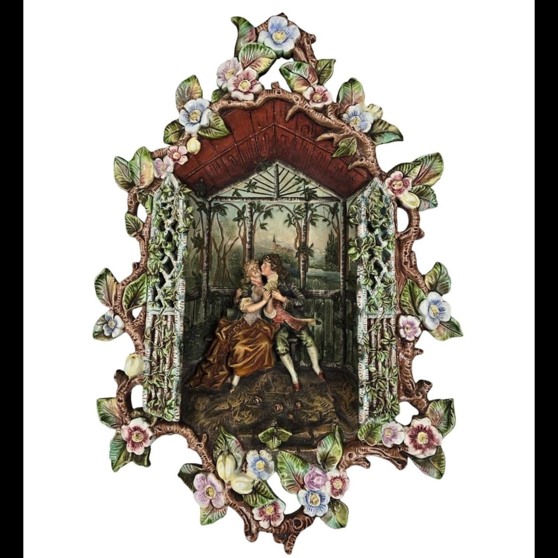 R M Krause Majolica Wall Plaque (1 of 10)