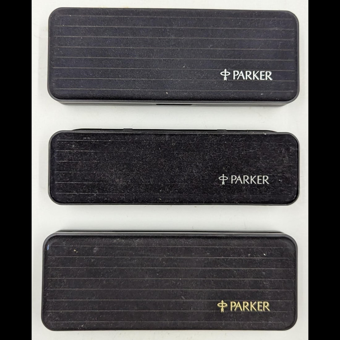 3 Lot Set Of Parker Classic Model Ballpoint Pens / Pencils In Original Cases, 5 Pens/Pencils Total (1 of 11)