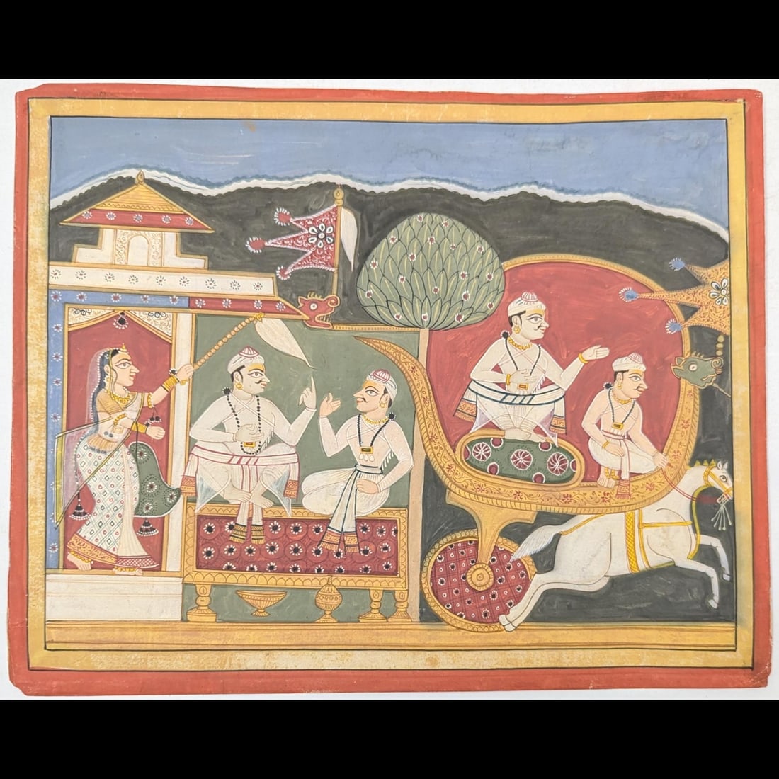 Indian Malwa School Miniature Painting From The Ragamala Series (1 of 5)
