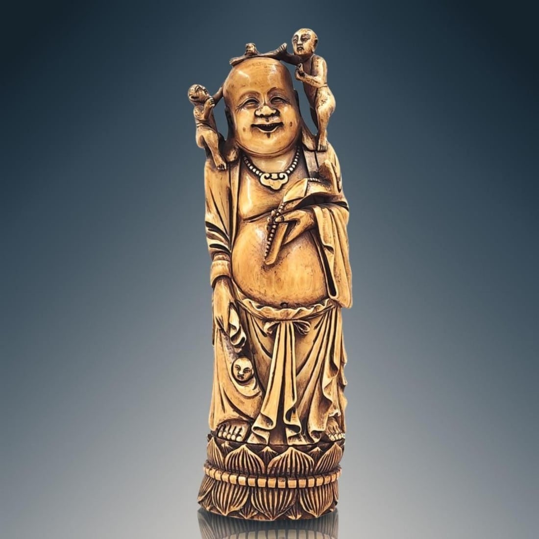18-19th Century Chinese Buddha Figure With Marks (1 of 13)