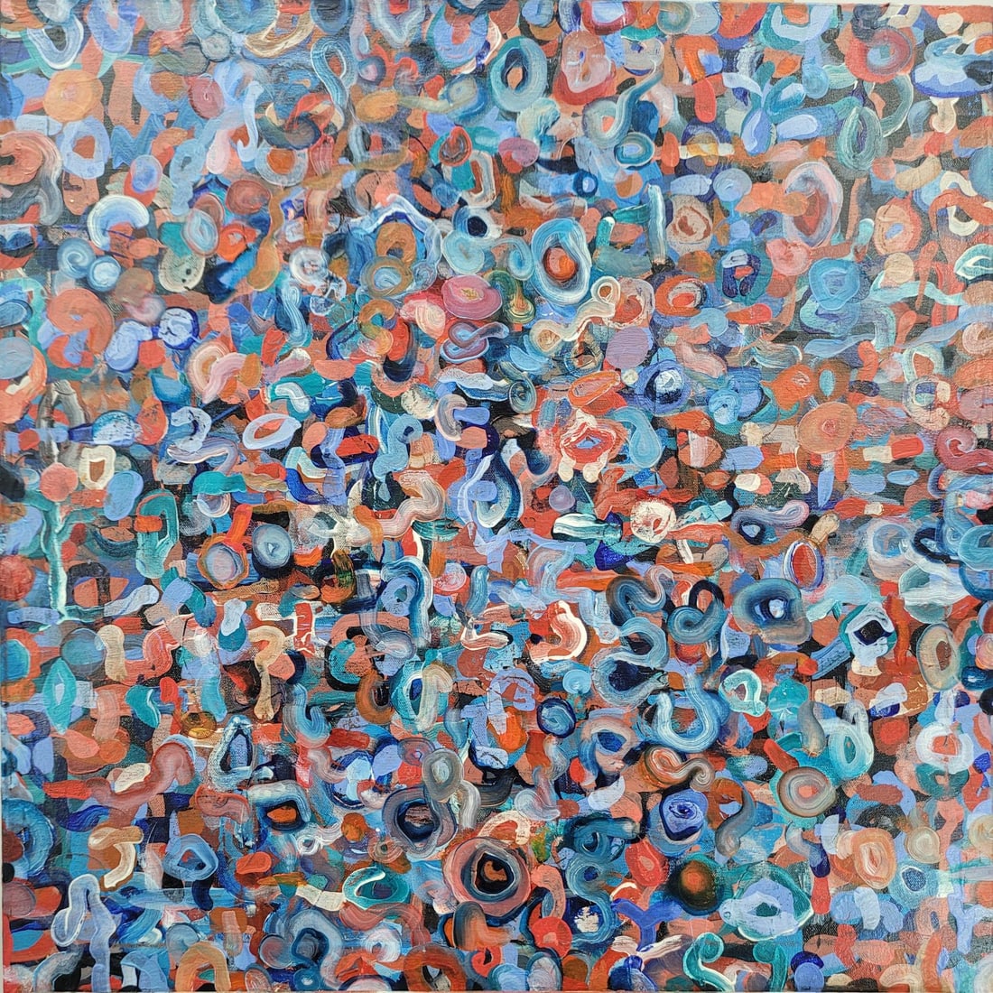 VINCENT POMILIO (American, 20th c.) Abstract Acrylic Painting (1 of 6)