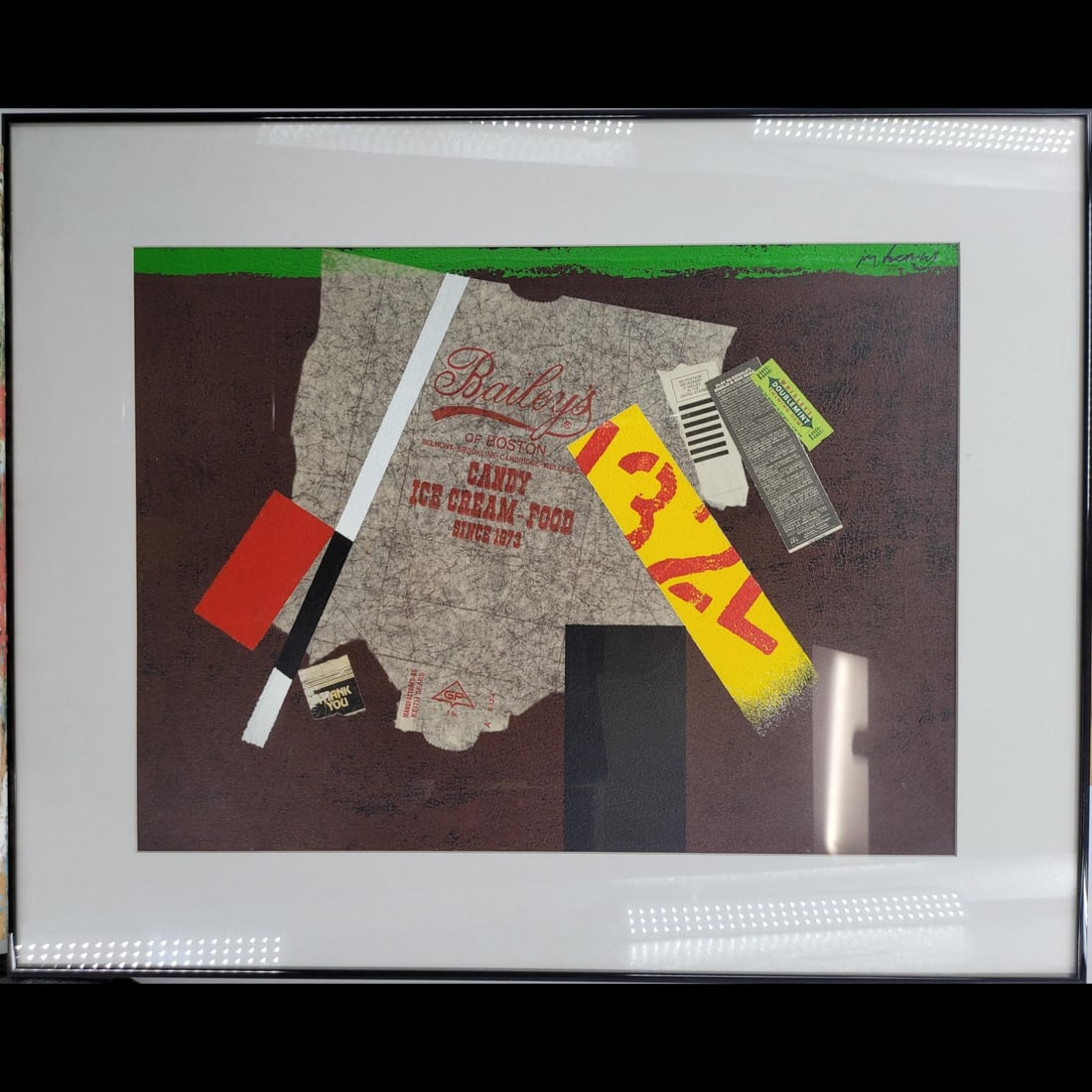 Jon Henry (American, 1916-1990) Original Mixed Media Painting, "Baileys" 1981 (1 of 9)