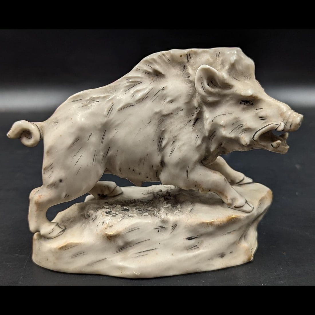 Mid-Late 19th Century Outstanding Austrian Porcelain Boar Figurine (1 of 9)