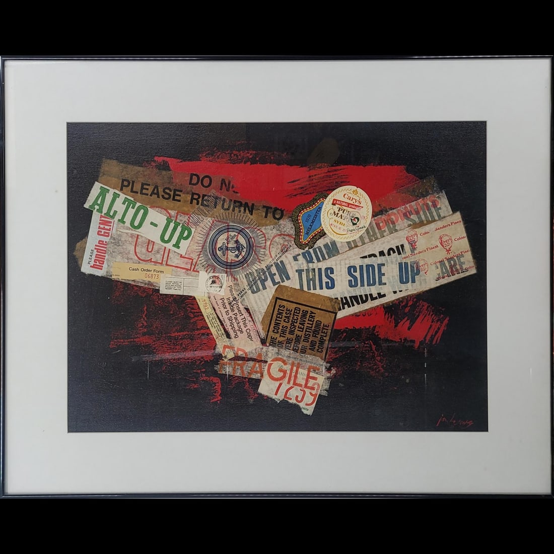 Jon Henry (American, 1916-1990) Original Mixed Media Painting, "Alto-Up" 1981 (1 of 9)