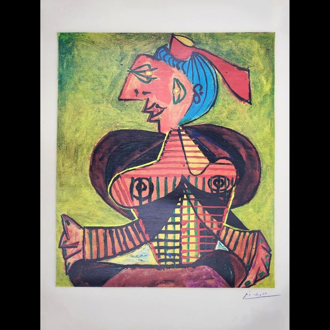 Pablo Picasso Hand Signed Lithograph On BK Rives Paper (1 of 6)