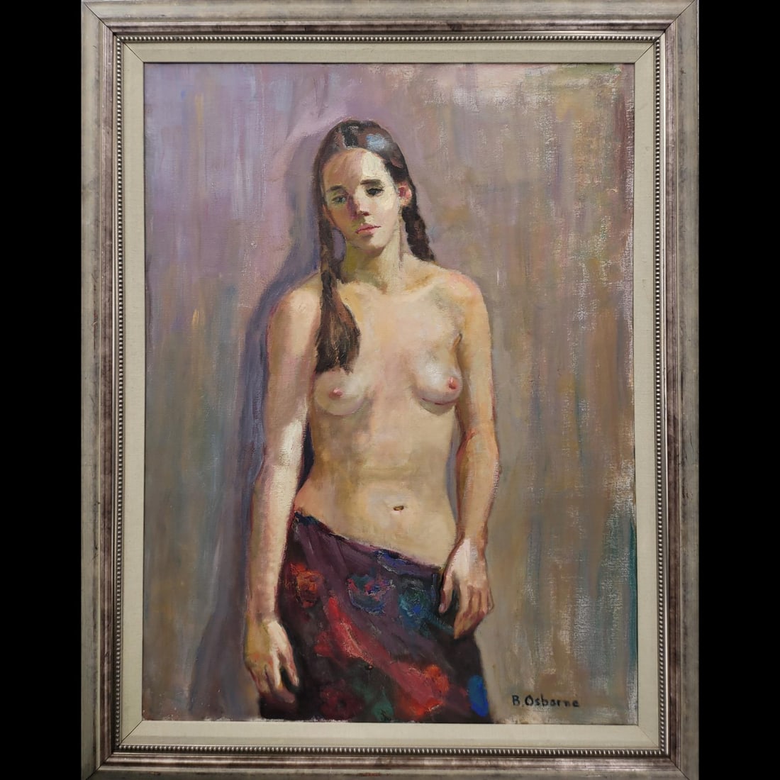 B. Osborne Signed Oil On Canvas Figural Painting (1 of 9)